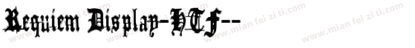 Requiem Display-HTF-字体转换